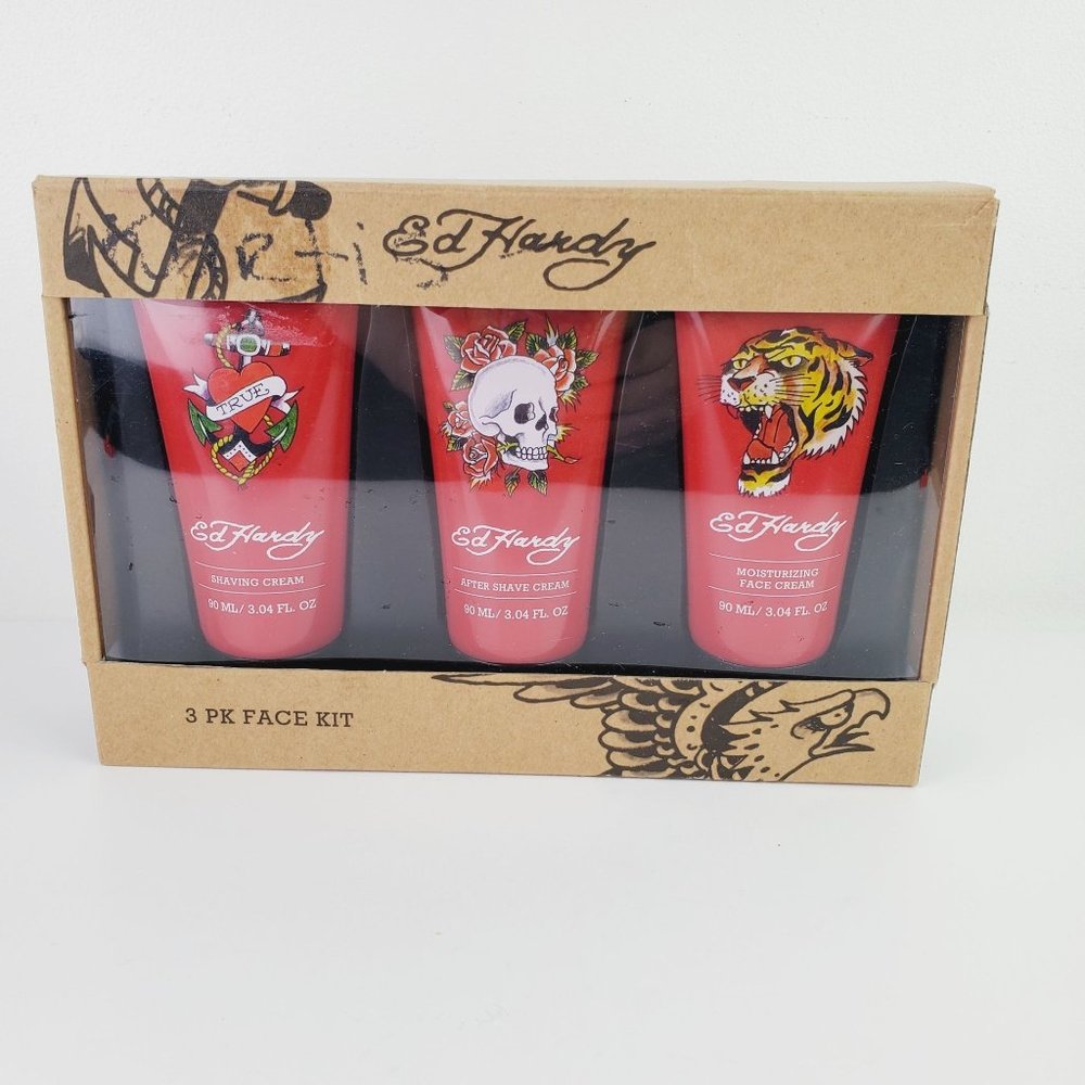 Ed Hardy 3 Piece Face Kit, NIB, Collectors Edition